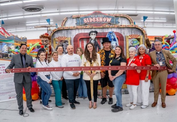 STHS Children's staff standing at the ribbon cutting ceremony for Spirit of Children event